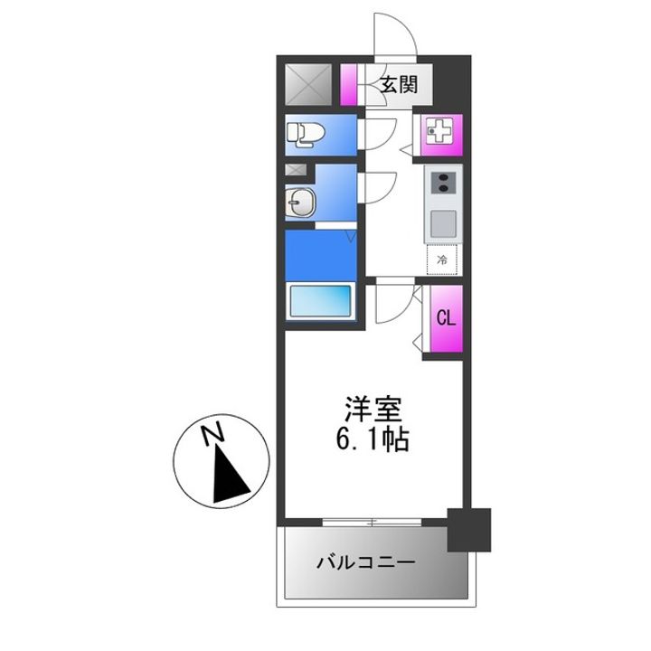 エスリード大阪平野プライムの間取り