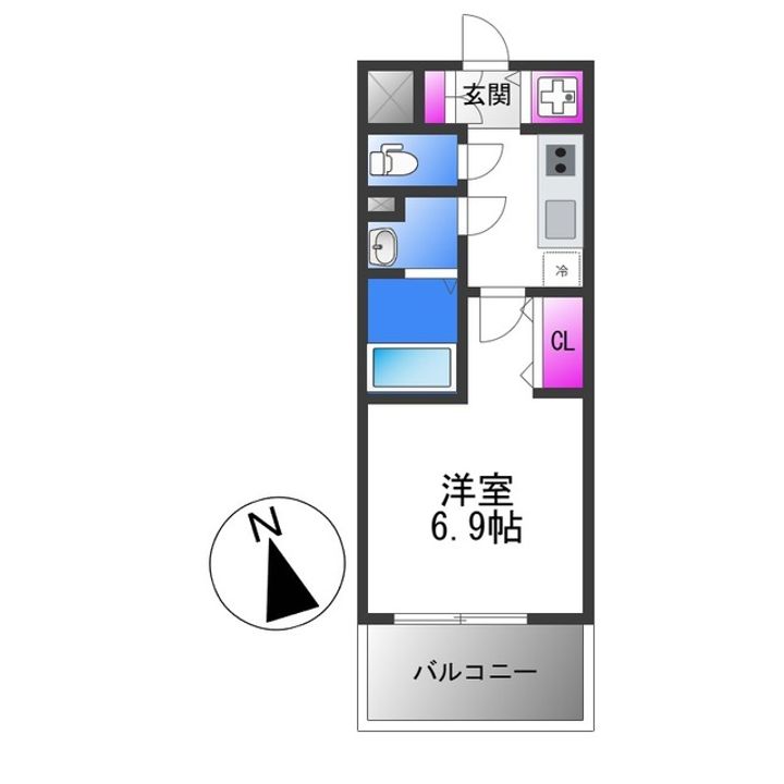 エスリード大阪平野プライムの間取り