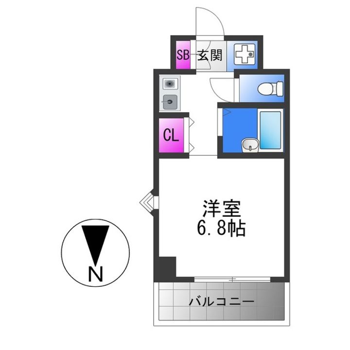 ブルグリンコート布施駅前の間取り