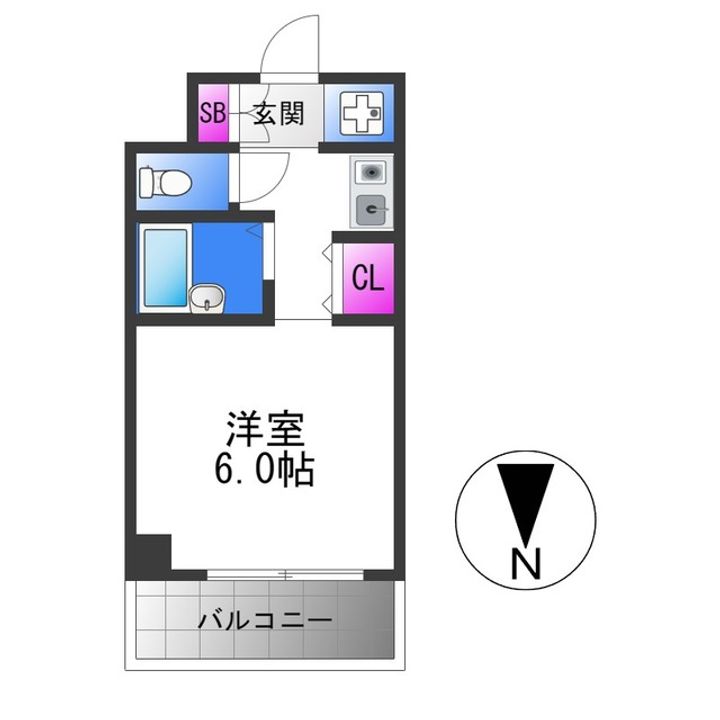 ブルグリンコート布施駅前の間取り