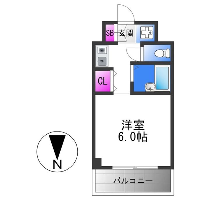 ブルグリンコート布施駅前の間取り