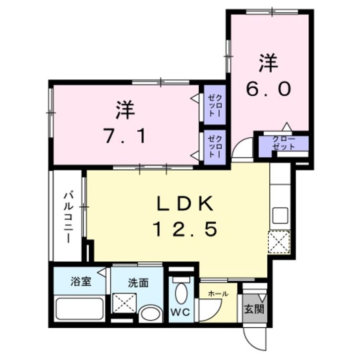 マヨール御舟町の間取り