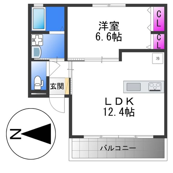 グランディール喜連の間取り