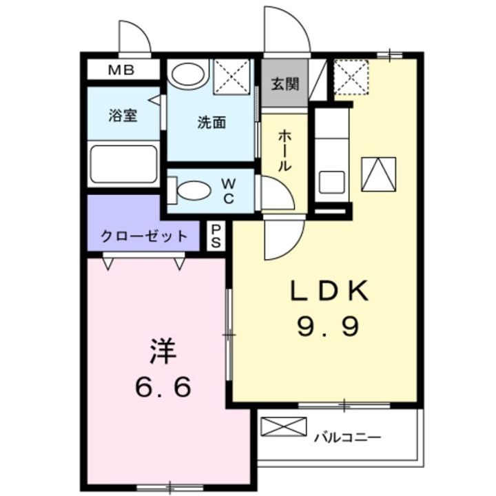 ロングフィールド長原の間取り