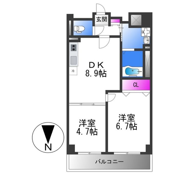 リアライズ今里南の間取り