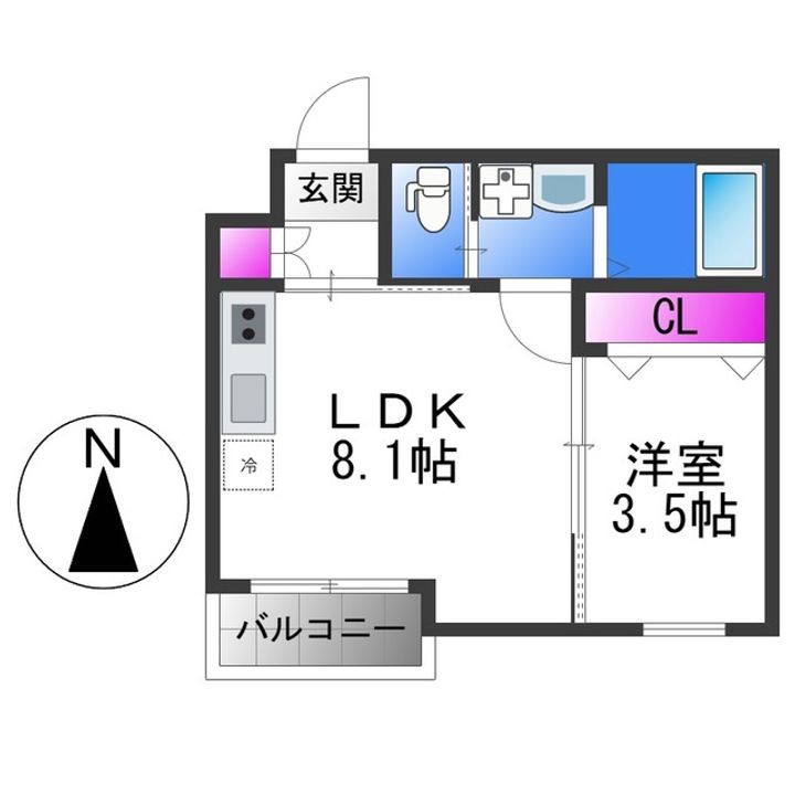 モアナ鷹合の間取り