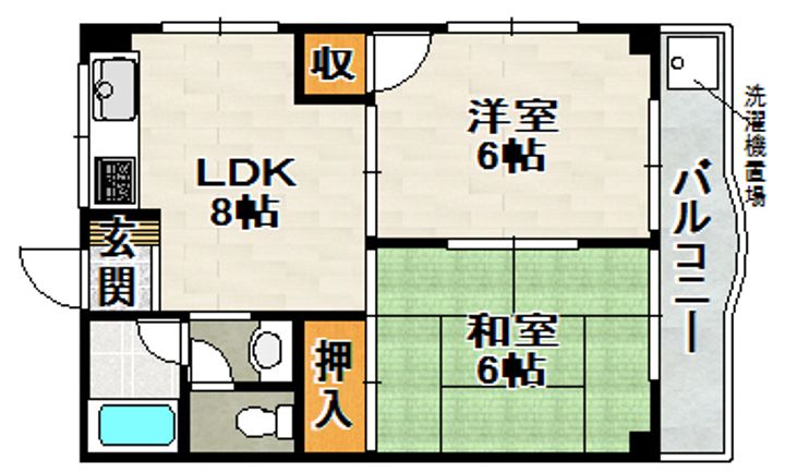 TOHOマンション第2の間取り
