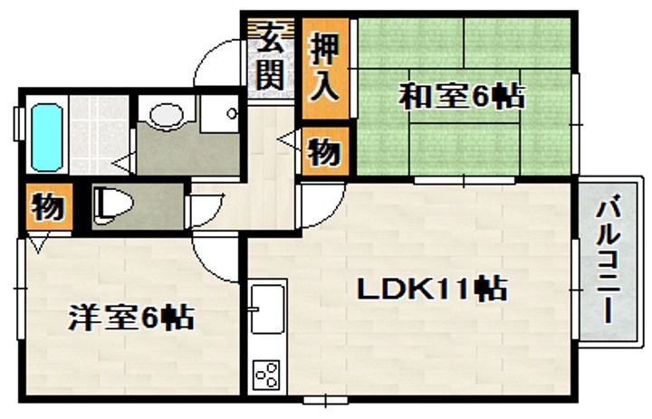 ピーチ宝塚の間取り