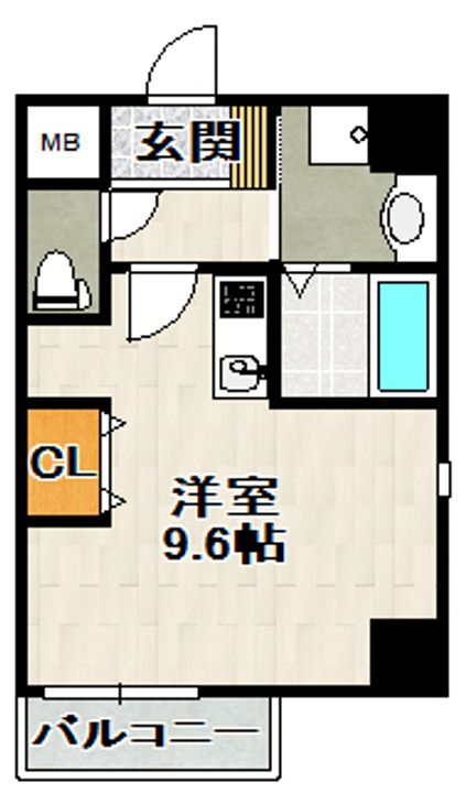 ONLYONE川西小戸③号室(803)の間取り
