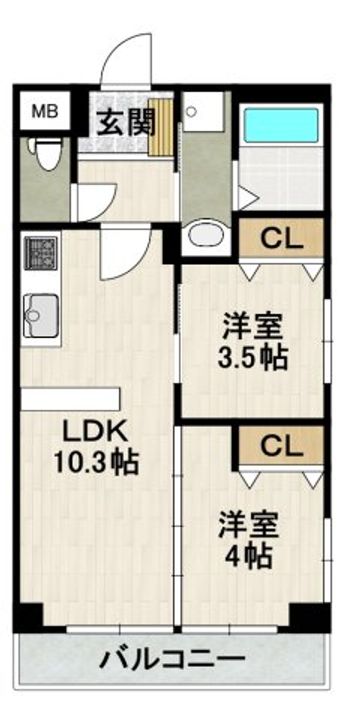 グランジュテ寺畑の間取り