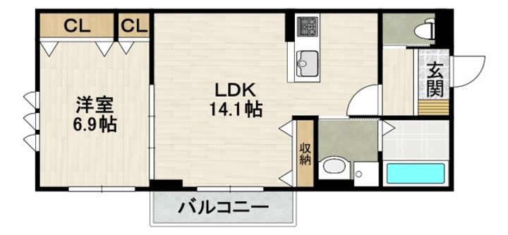 源ハイツの間取り