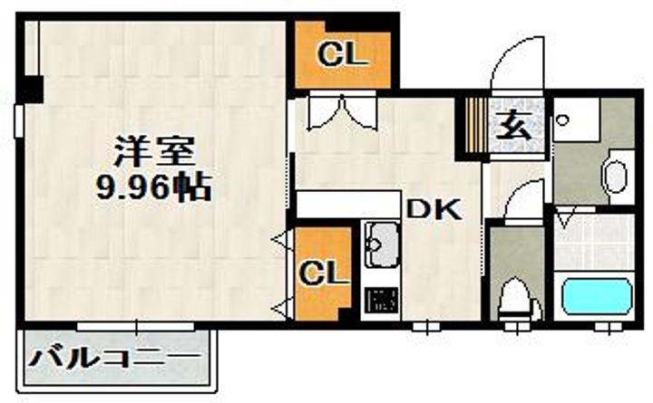 GKレジデンス清荒神301の間取り