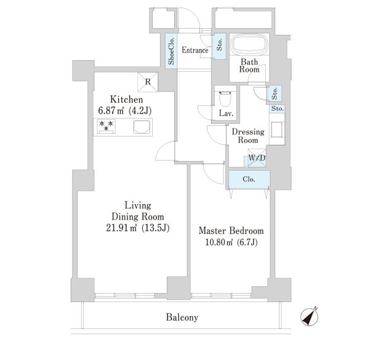 プラティーヌ田町112の間取り