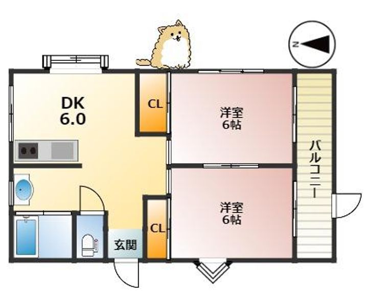 兵庫県神戸市灘区神前町1丁目(マンション)の賃貸物件101の間取り