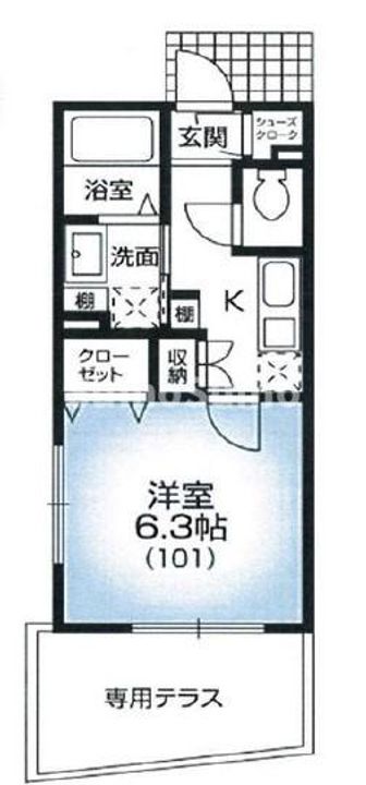 兵庫県神戸市須磨区天神町3丁目(アパート)の賃貸物件の間取り