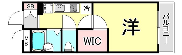 兵庫県西宮市鳴尾町1丁目(アパート)の賃貸物件の間取り