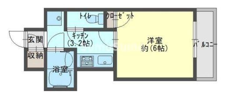 兵庫県神戸市灘区王子町1丁目(マンション)の賃貸物件の間取り