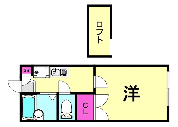 兵庫県西宮市学文殿町1丁目(アパート)の賃貸物件の間取り
