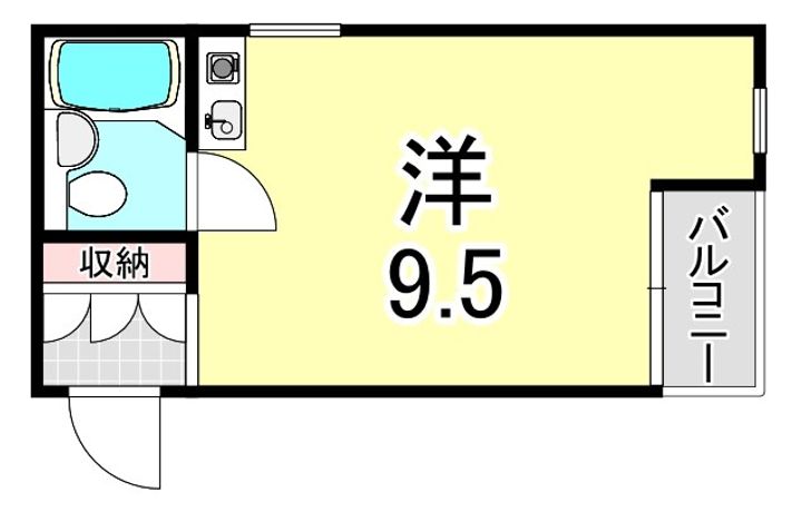 兵庫県西宮市馬場町(マンション)の賃貸物件の間取り