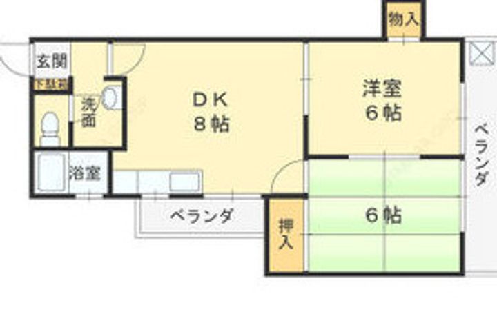兵庫県西宮市上ケ原十番町(マンション)の賃貸物件の間取り