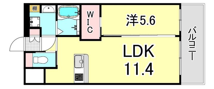 プレジオさくら夙川の間取り
