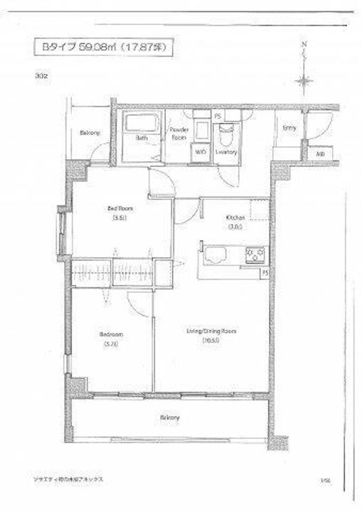 ソサエティ柿の木坂アネックスの間取り