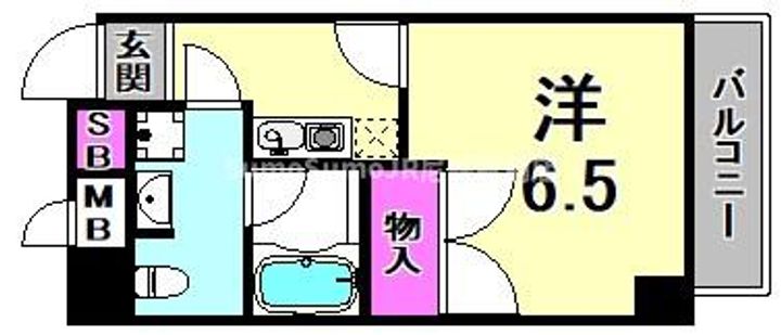 兵庫県尼崎市浜3丁目(マンション)の賃貸物件の間取り