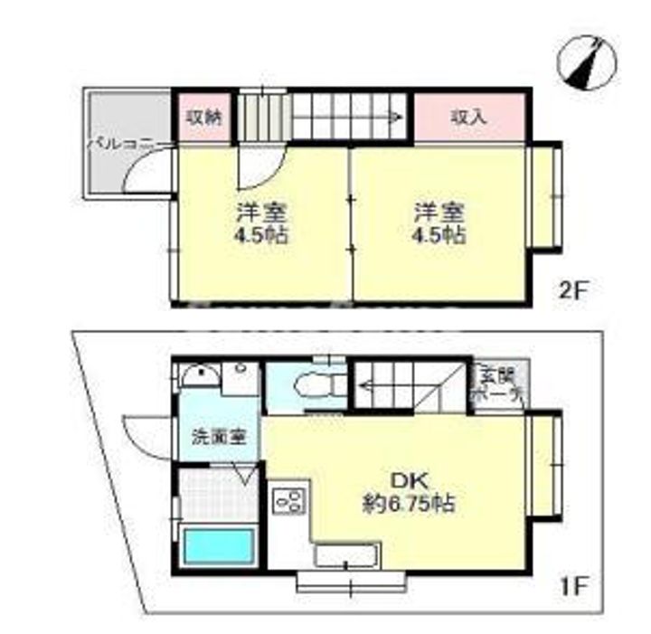 兵庫県神戸市長田区前原町1丁目(一戸建)の賃貸物件の間取り