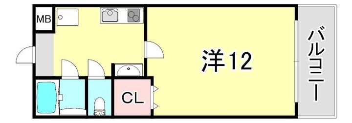 兵庫県神戸市長田区大塚町1丁目(アパート)の賃貸物件の間取り