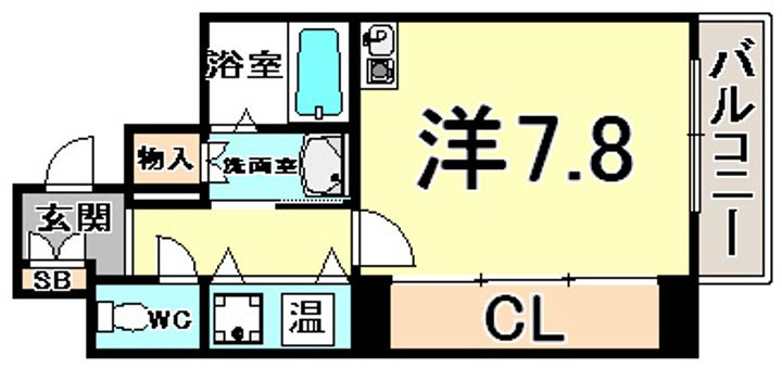 兵庫県神戸市中央区元町通6丁目(マンション)の賃貸物件の間取り
