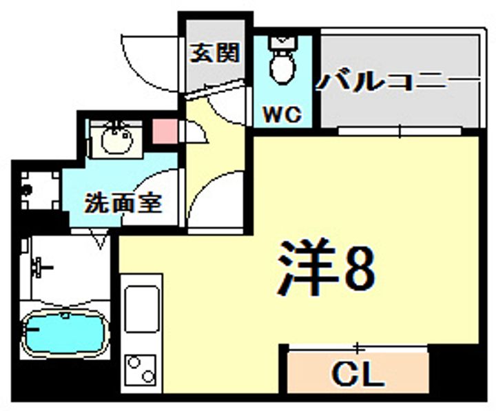 兵庫県神戸市中央区元町通5丁目(マンション)の賃貸物件の間取り