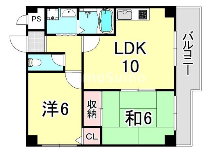 第三西原ハイツの間取り