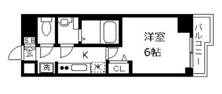 プレサンス天満橋トラッドの間取り