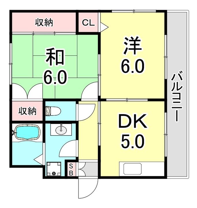 兵庫県神戸市長田区野田町7丁目(マンション)の賃貸物件の間取り