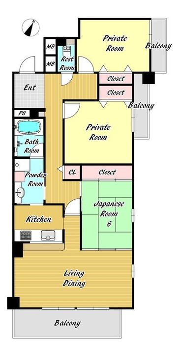 ロイヤル苦楽園の間取り