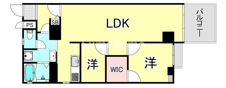 ネオアージュ土佐堀の間取り