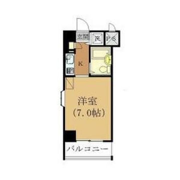 兵庫県神戸市中央区楠町6丁目(マンション)の賃貸物件の間取り