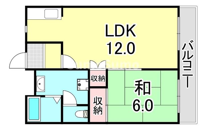 オランジュの間取り
