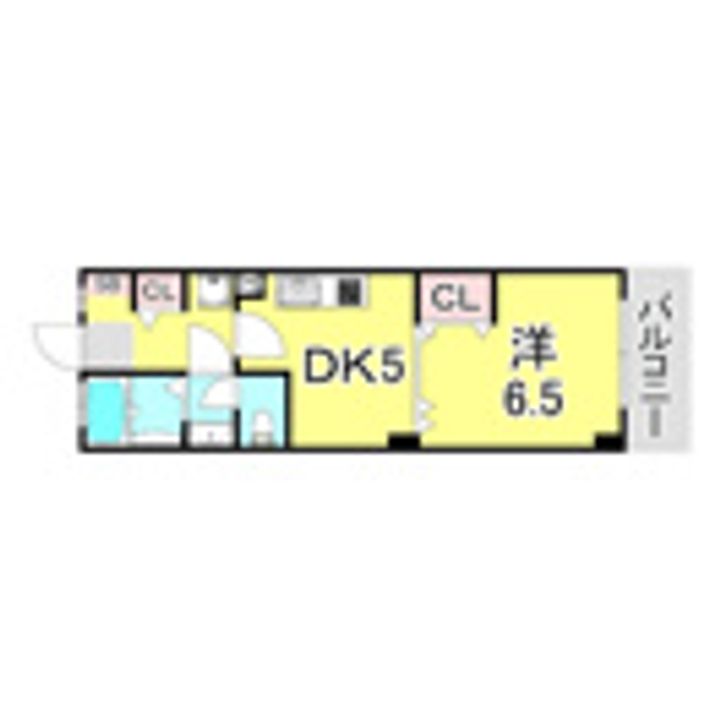 兵庫県神戸市須磨区若木町1丁目(マンション)の賃貸物件の間取り