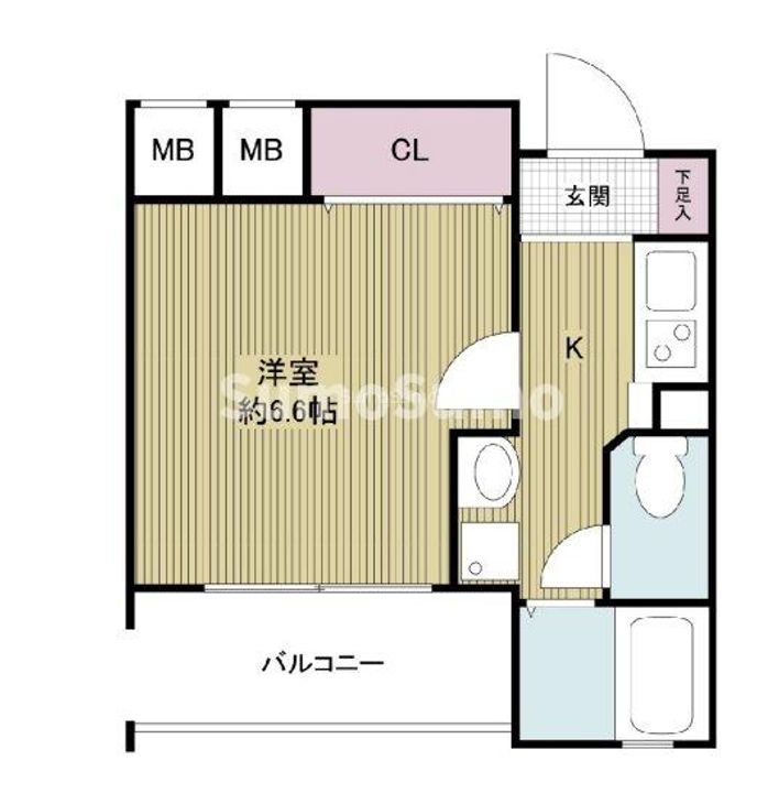 LaDouceur難波東の間取り