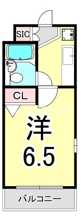 兵庫県神戸市東灘区田中町2丁目(マンション)の賃貸物件の間取り