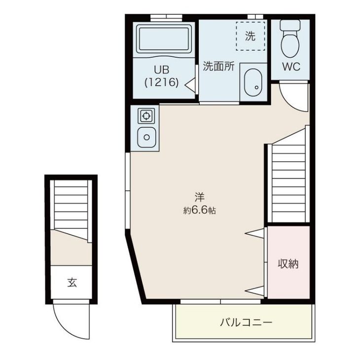 兵庫県神戸市東灘区本山北町5丁目(アパート)の賃貸物件の間取り