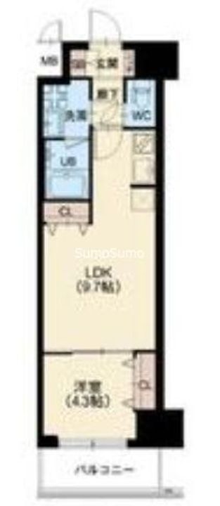 スプランディッド堀江の間取り