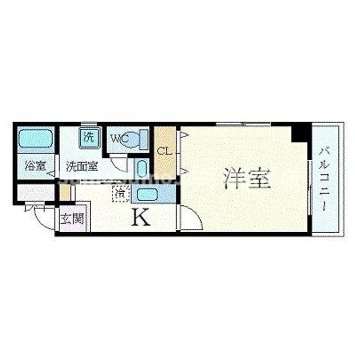 兵庫県尼崎市開明町2丁目(マンション)の賃貸物件の間取り