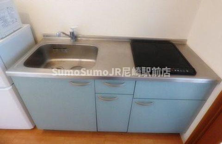 兵庫県尼崎市開明町2丁目(マンション)の賃貸物件のキッチン