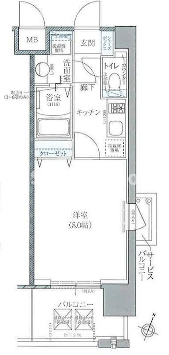 兵庫県神戸市中央区下山手通5丁目(マンション)の賃貸物件の間取り