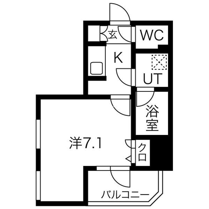 エスライズ日本橋の間取り