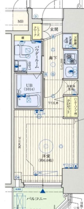 クリスタルグランツ大阪センターSt.の間取り