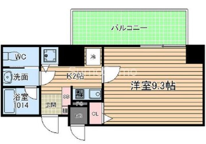 アドバンス大阪城レガーレの間取り