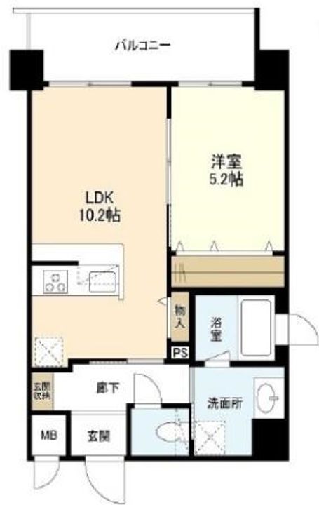 フェリーチェ難波の間取り